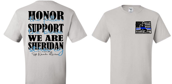 Sheridan Strong Sgt. Krinkee Memorial Shirt