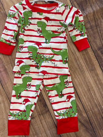 Roar Dinosaur Christmas Pajamas