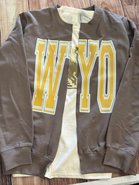 Split Crewneck Cardigans