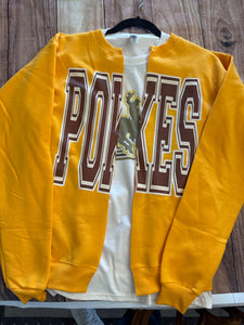 Split Crewneck Cardigans