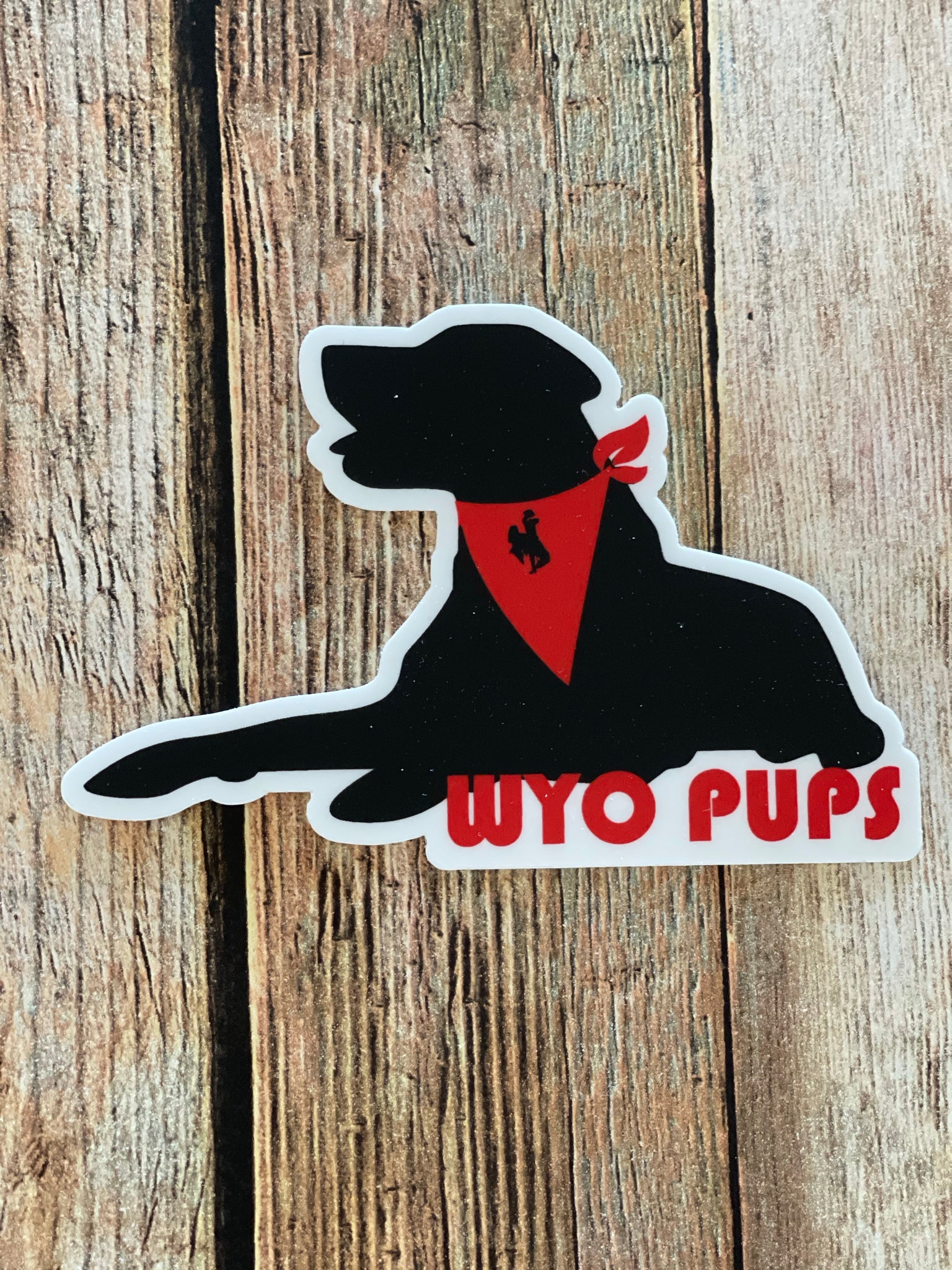 Wyo Pups-Giving Back Decal