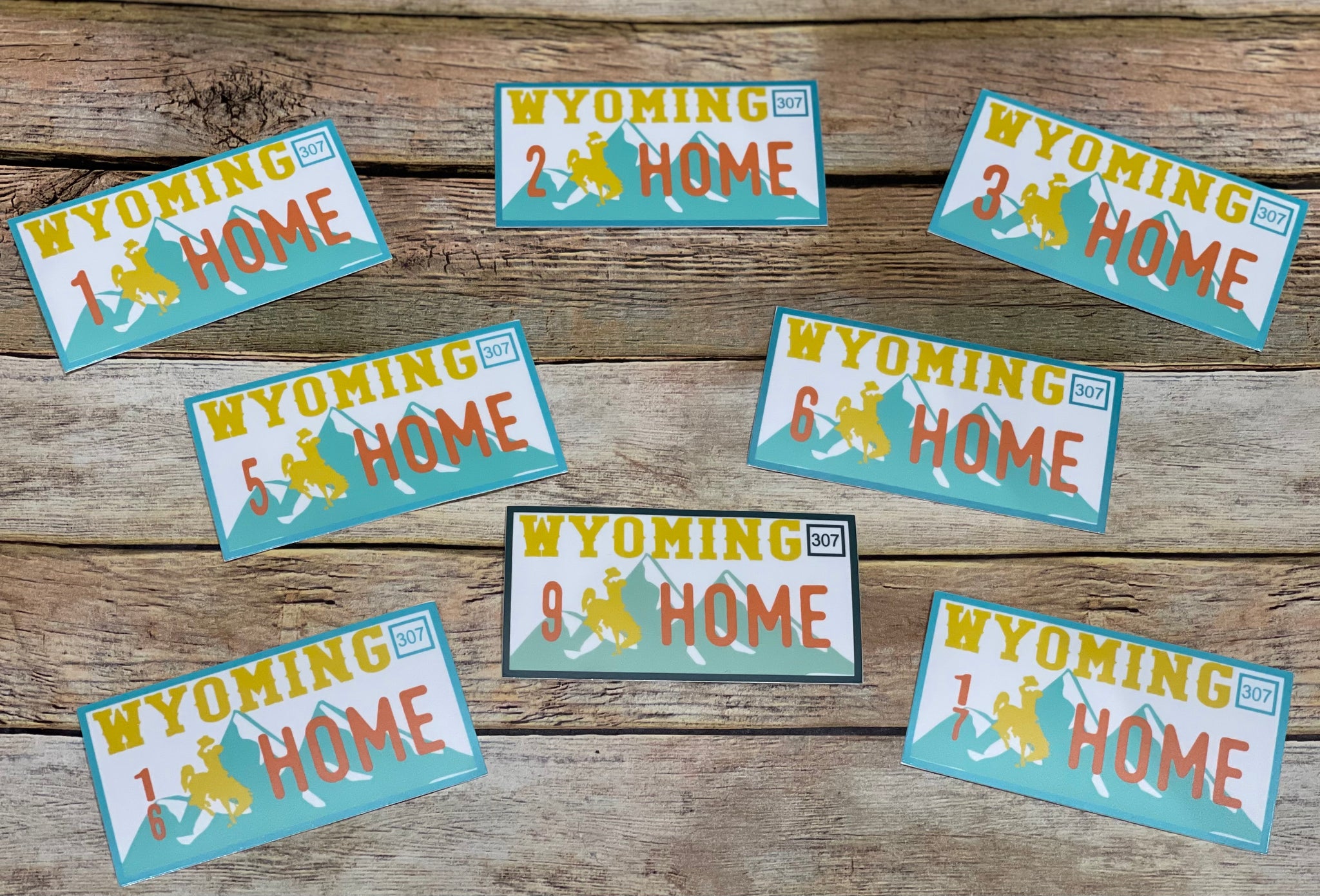 License Plate HOME decals