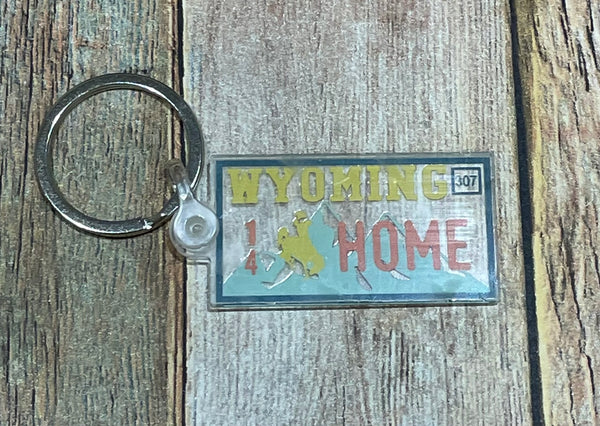 License Plate HOME keychain