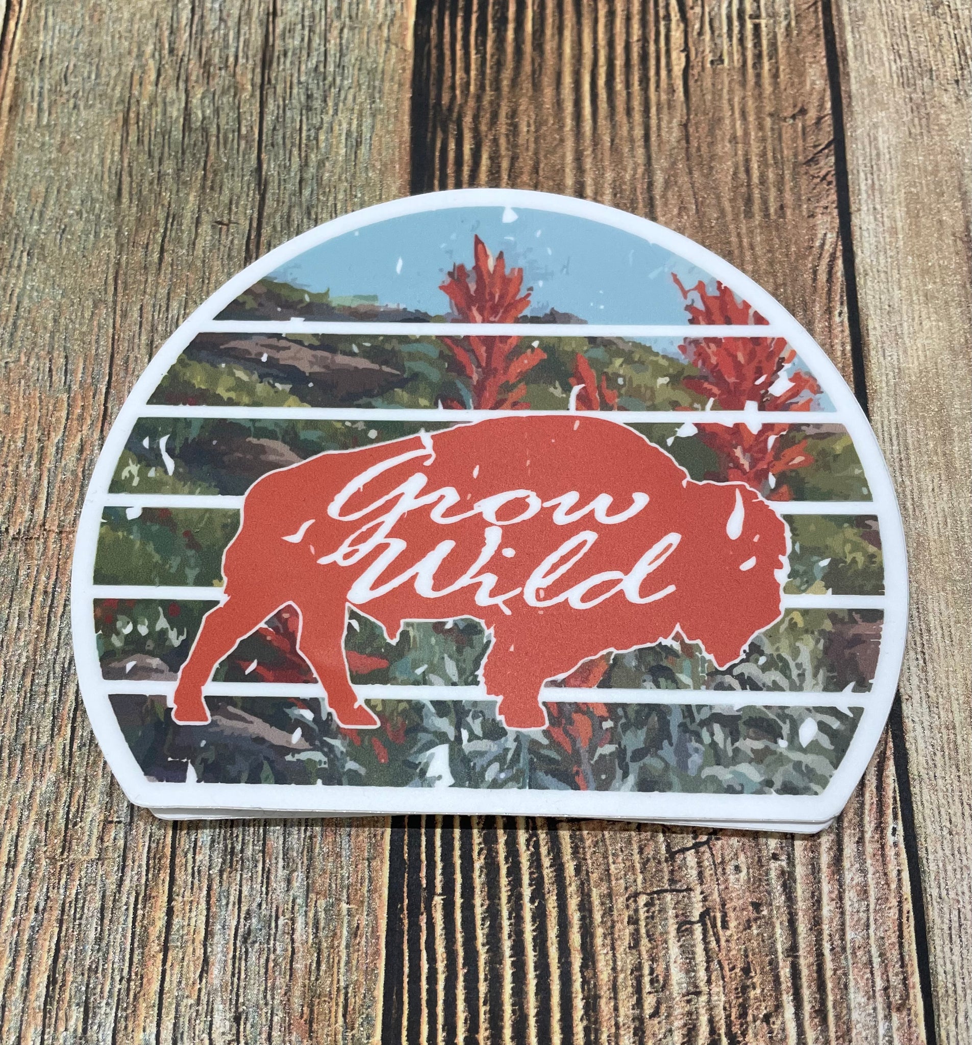 Grow Wild Bison Decal