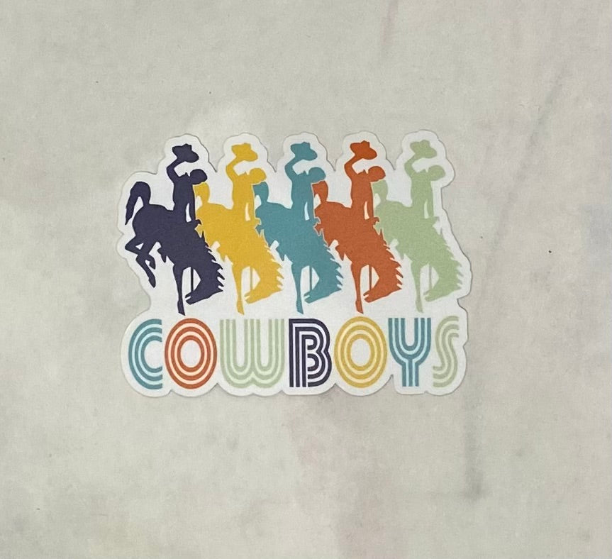 Colorful Cowboy Decals