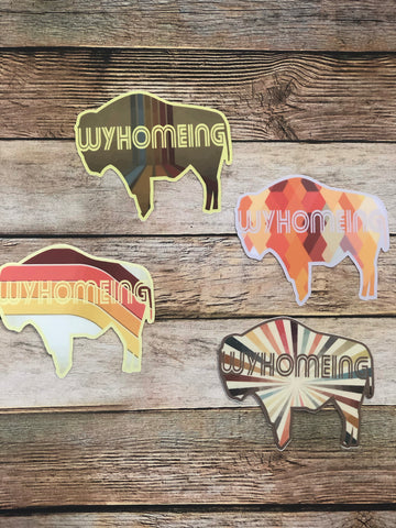 Retro WyHOMEing Decal